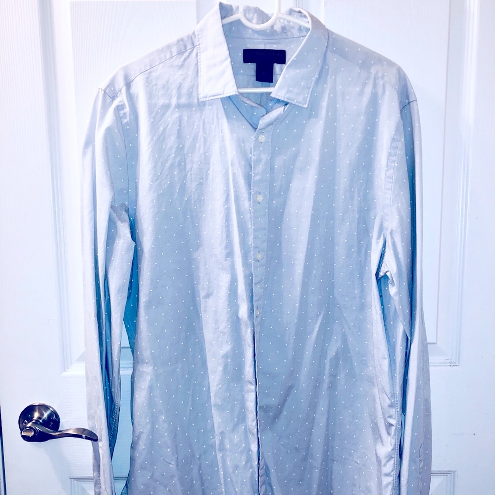 Bloomingdale’s Men’s Button-Down Pale Blue - XL